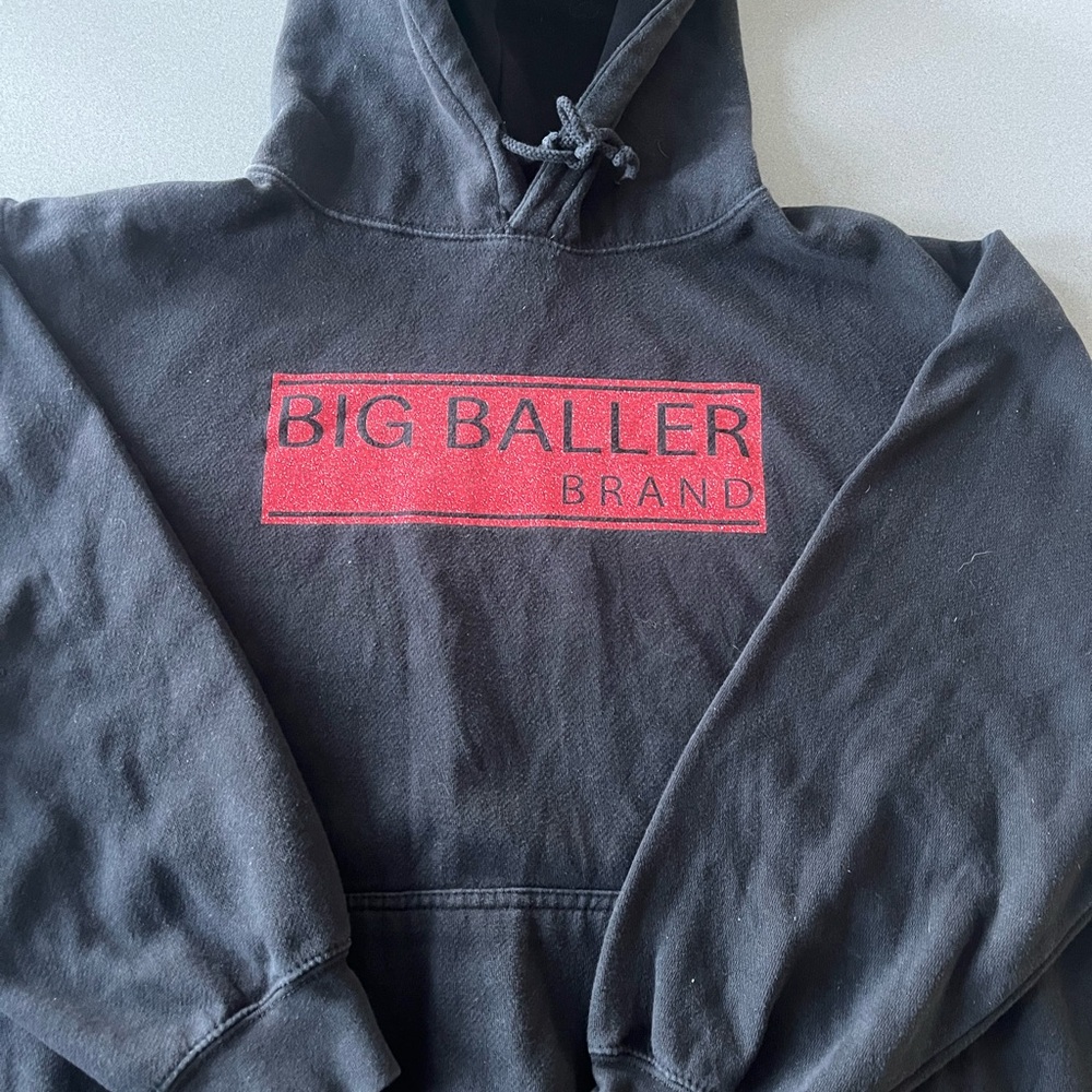 Big Baller Brand Black Hoodie Size Large
